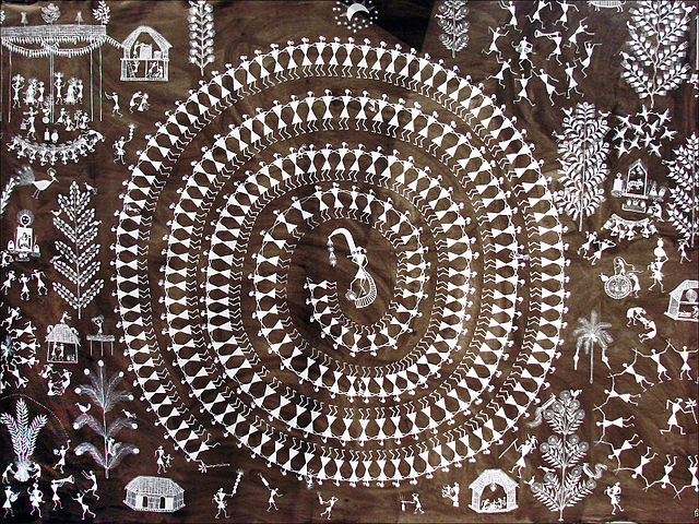 File:A Warli painting by Jivya Soma Mashe, Thane district.jpg