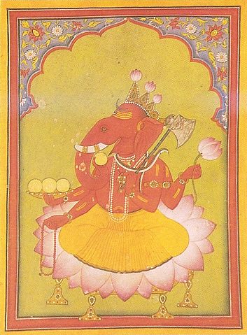File:Ganesha Basohli miniature circa 1730 Dubost p73.jpg