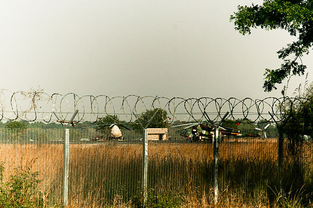 File:SPAF Mi17 helicopters at Juba Airport January 2011.jpg