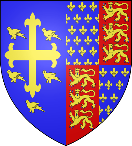 File:England Arms 1367-impale Confessor.svg