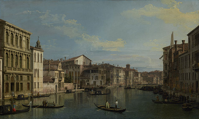 File:Canaletto Grand Canal from Palazzo Flangini - JPGM.jpg