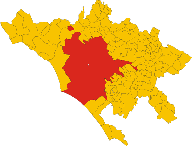 File:Map of comune of Rome (province of Rome, region Lazio, Italy).svg