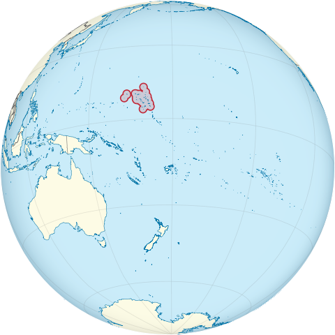 File:Marshall Islands on the globe (small islands magnified) (Polynesia centered).svg