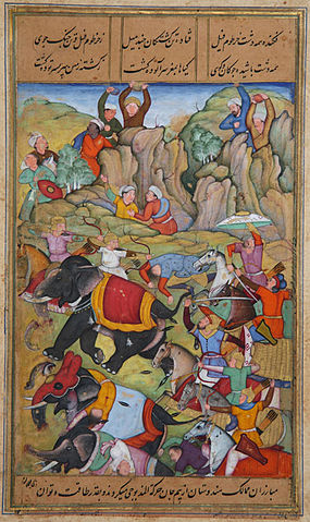 File:Timur defeats the sultan of Delhi.jpg