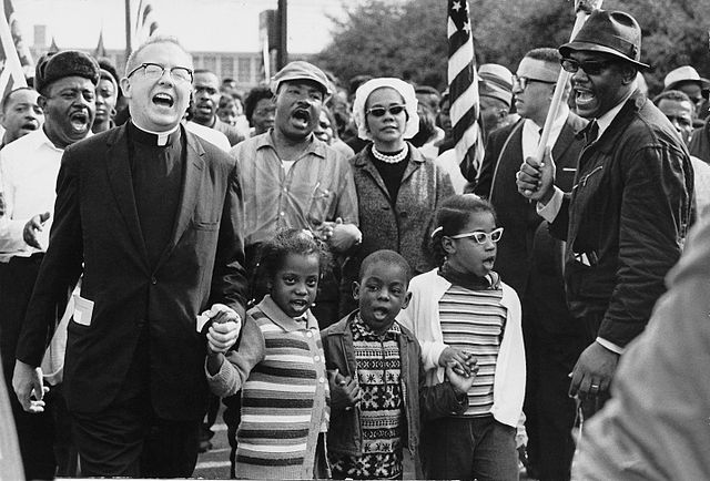 File:Abernathy Children on front line leading the SELMA TO MONTGOMERY MARCH for the RIGHT TO VOTE.JPG