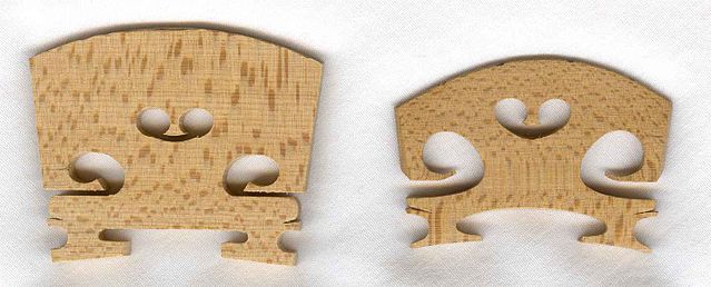 File:Violin bridge blank and finished.jpg