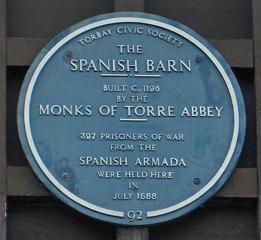 File:The Spanish Barn plaque, Torquay.jpg
