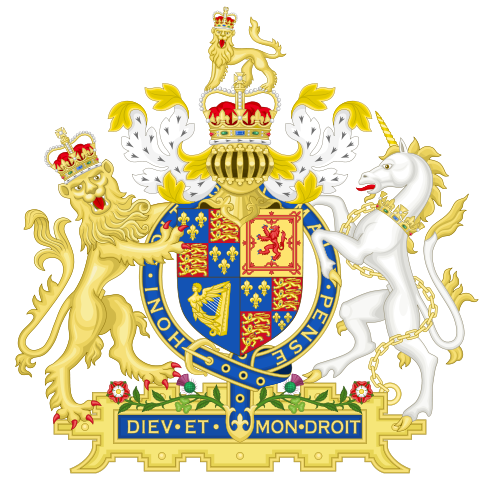 File:Coat of Arms of England (1660-1689).svg