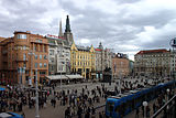 Z&aacute;hřeb, Trg Bana Josipa Jelačića, pohled z terasy.jpg