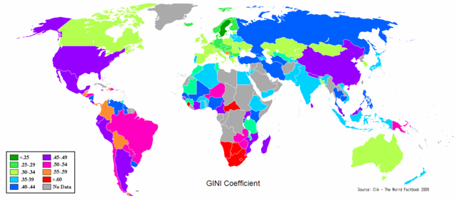 File:Gini Coefficient World CIA Report 2009.png