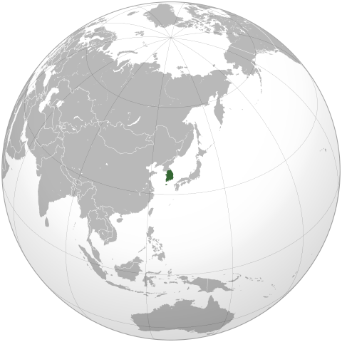 File:South Korea (orthographic projection).svg
