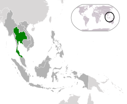 Location of &nbsp;Thailand&nbsp;&nbsp;(green)in ASEAN&nbsp;&nbsp;(dark grey)&nbsp; &mdash;&nbsp; [Legend]