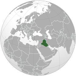 Location of &nbsp;Iraq&nbsp;&nbsp;(dark green)in the Arab League&nbsp;&nbsp;(green)&nbsp; &mdash;&nbsp; [Legend]